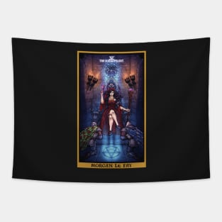 Morgan Le Fay The Hierophant Tarot Card Tapestry