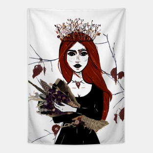 Autumn Goddess, Autumn Girl, Samhain Tapestry