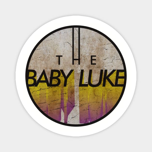 THE BABY LUKE - VINTAGE YELLOW CIRCLE Magnet by GLOBALARTWORD