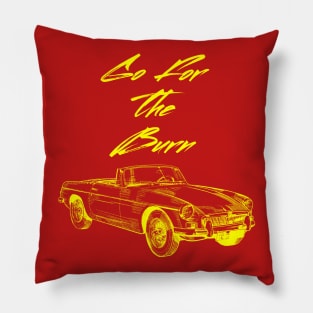 Go For The Burn, car burnout, Vintage Rust Car, Rust car for men, Car Lover Gift Pillow