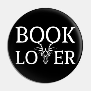 Book Lover Fantasy Dragon Pin