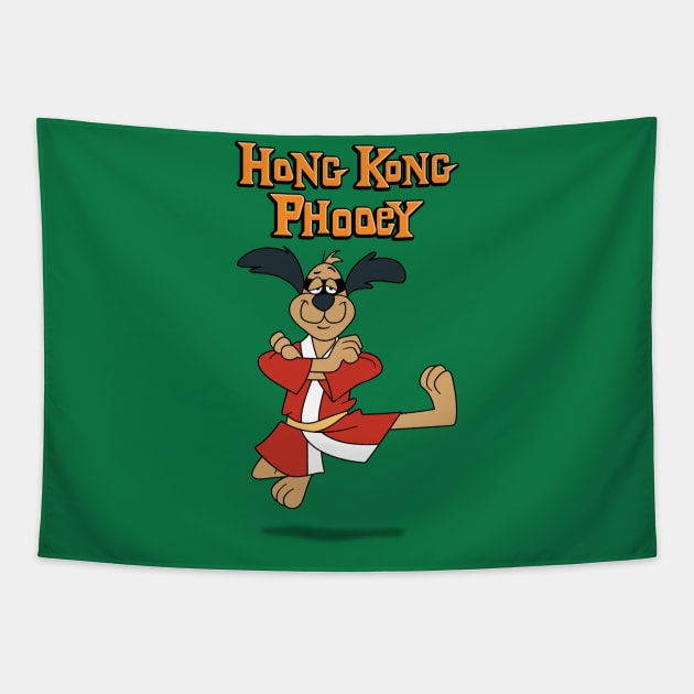 Hong Kong Phooey Tapestry by GraphicGibbon