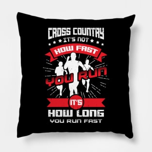 Cross Country Running Runner Gift Pillow