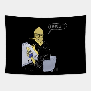 Lemongrab Painting Lemonsweets I Unaccept Adventure Time Unacceptable! Tapestry