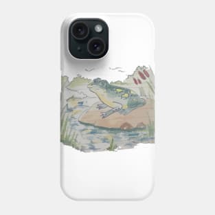 Frog Retro Vintage 60s Drawing Phone Case