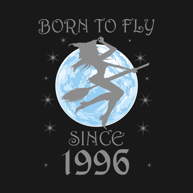 BORN TO FLY SINCE 1942 WITCHCRAFT T-SHIRT | WICCA BIRTHDAY WITCH GIFT by Chameleon Living