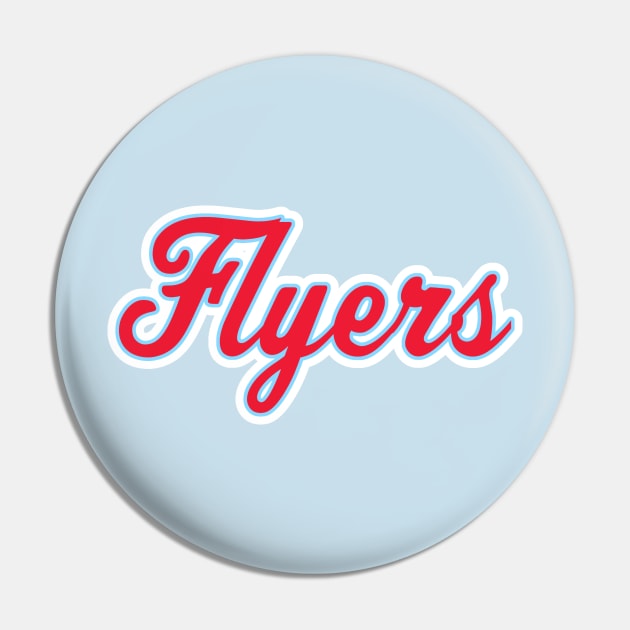 Flyers Script Pin by twothree