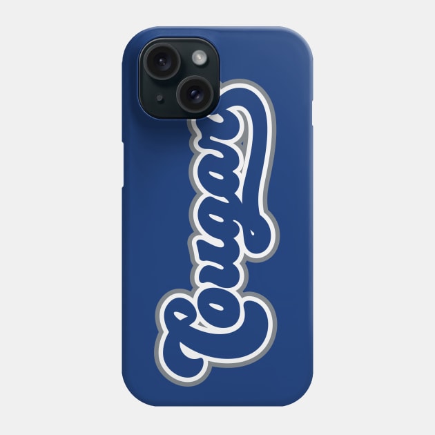 Retro Cougars Script Phone Case by SLAG_Creative