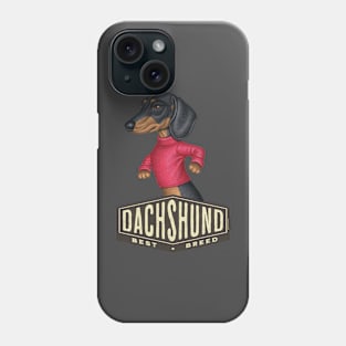 Black Dachshund Best Dog Hexagon Phone Case