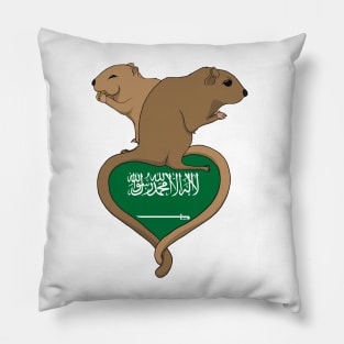 Gerbil Saudi Arabia (light) Pillow