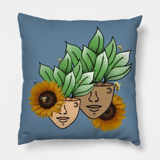 Save the Bees - Tropical House Plants Pillow