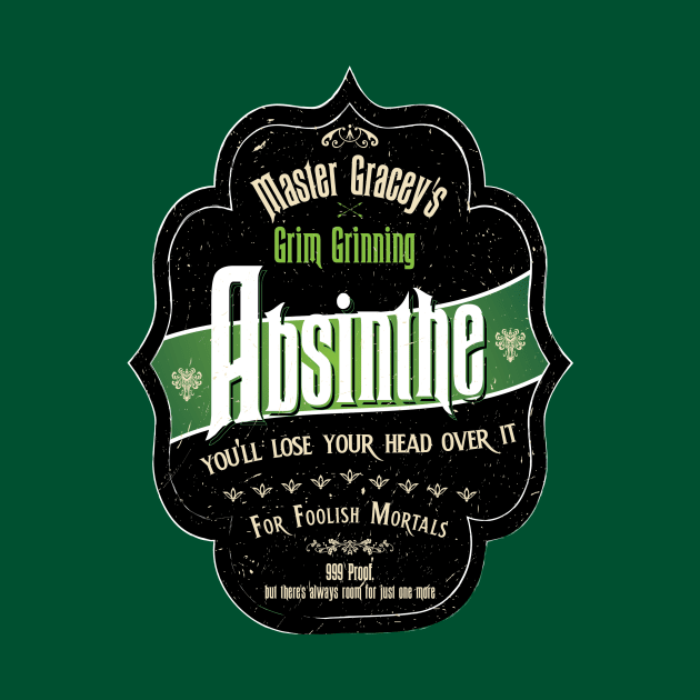 Master Gracey's Grim Grinning Absinthe by EnchantedTikiTees