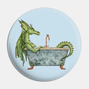 Dragon in The Bath Pin