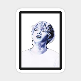 BTS V Watercolour Design by NiamhYoungArt Magnet