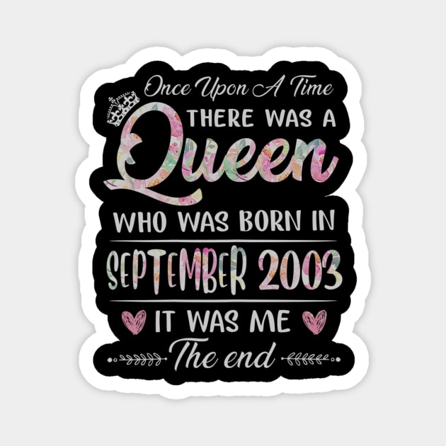 Girls 17th Birthday Queen September 2003 17 Years Old Magnet by daylightpombo3