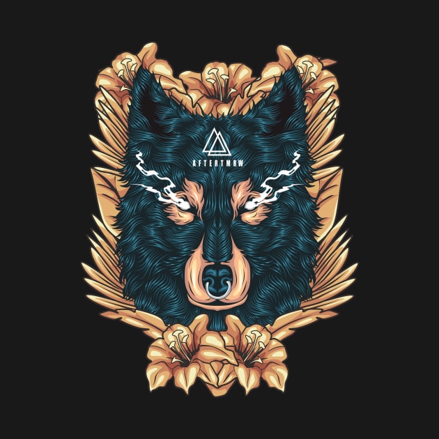 elegant wolf design by Kukuh_handal