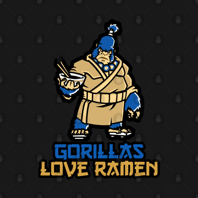 Discover Gorillas Love Ramen! - Ramen - T-Shirt