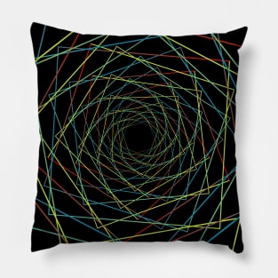 Multi Colored Sacred Geometry Pillow