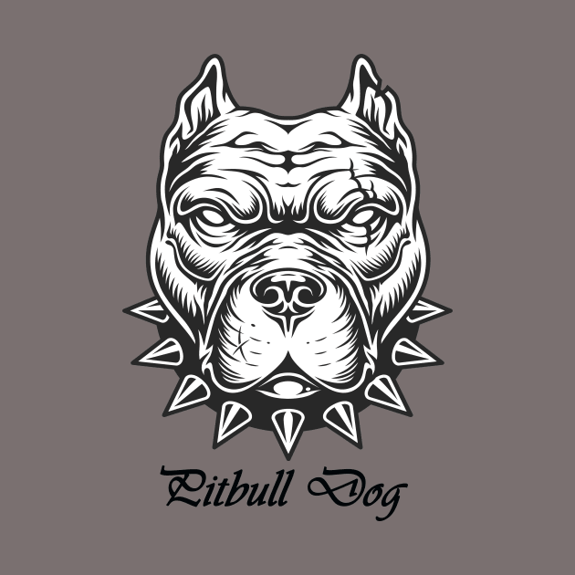 Face Pitbull dog by This is store