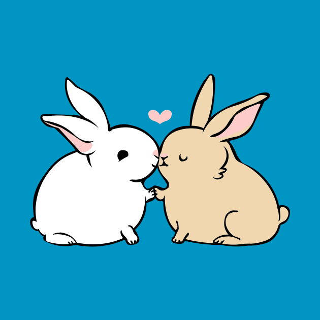 Bunny Kisses by huebucket