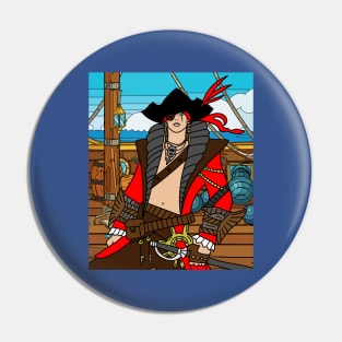 Pirate Pirate Ship Treasure Island Pin