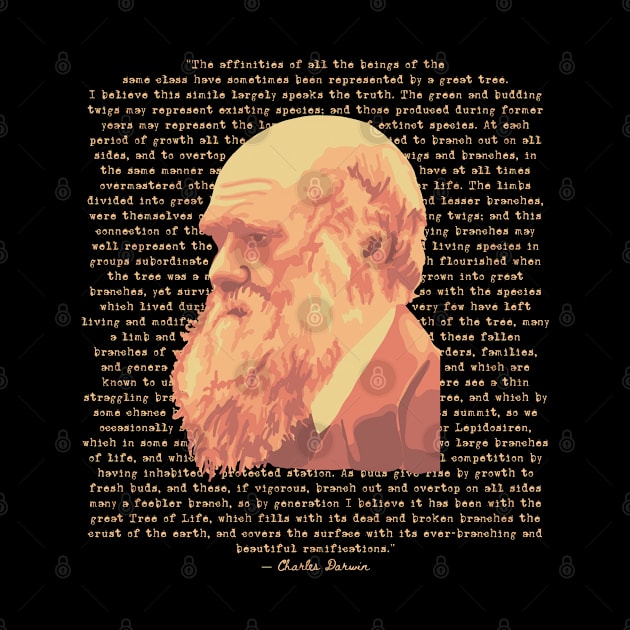 Charles Darwin Portrait and Quote by Slightly Unhinged