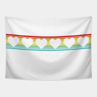 Rainbow Love Tapestry