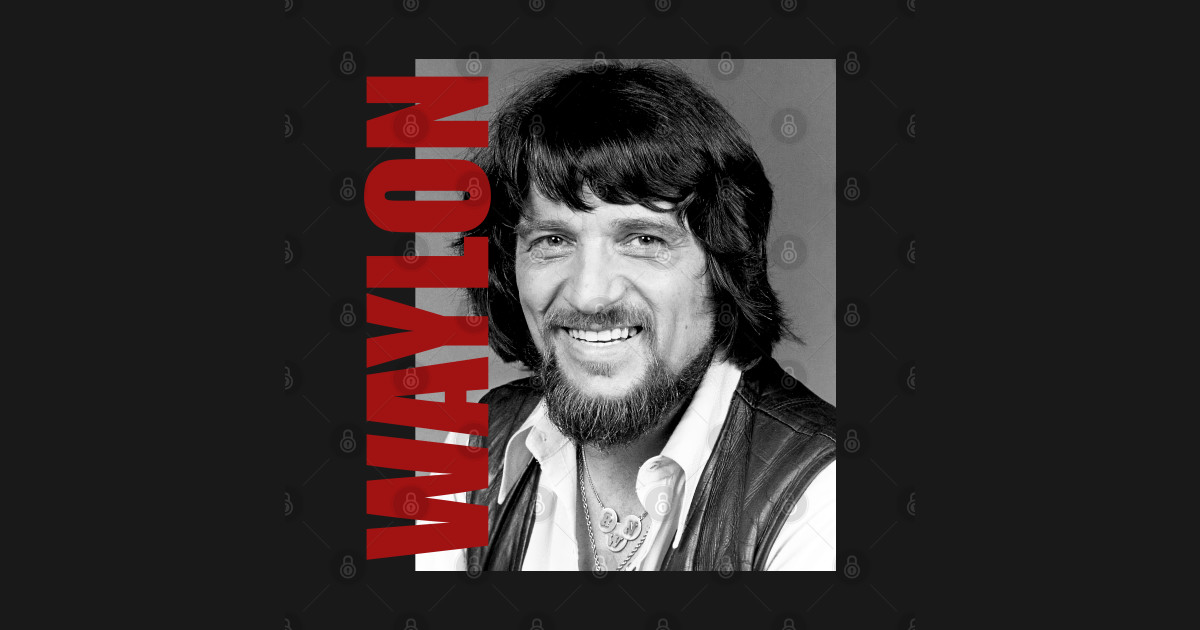 Waylon Jennings // Waylon Jennings Retro Aesthetic Fan Art // 80s