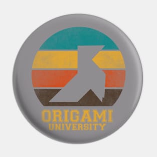 Origami University Pin