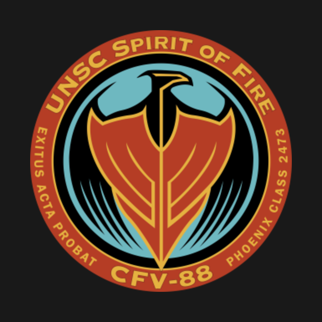 UNSC Spirit of Fire - Halo - T-Shirt | TeePublic