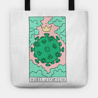 Wheel of Covid Fortune Tarot Card Tote