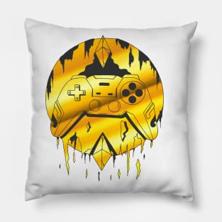 Gold Gamer Controller Force Pillow