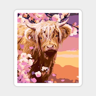 Cute Highland Cow Magnet