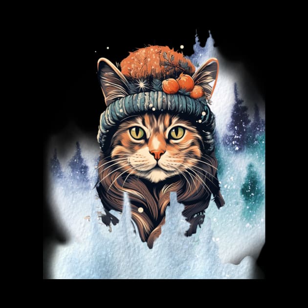 Winter Cat by Positive Designer