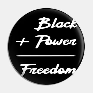 black power equality freedom power lives matter anti racism gift Pin