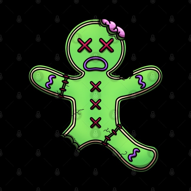 Zombie Gingerbread Man by TheMaskedTooner