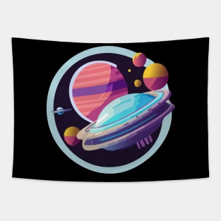 retro futuristic Tapestry