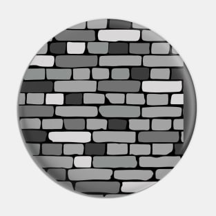 Grey Brick Wall Pin