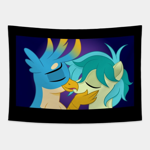 Gallbar Kiss Tapestry by CloudyGlow