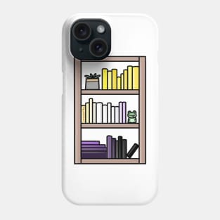 Subtle Non-binary Pride Bookcase Phone Case