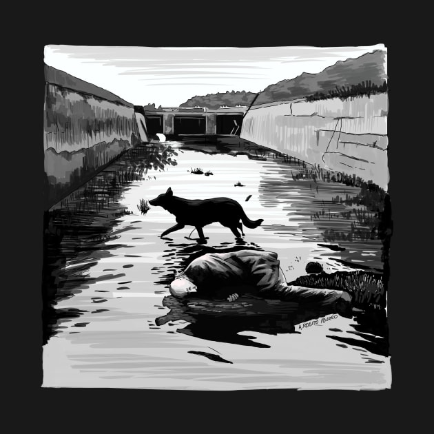 Stalker by Tarkovski Scene Illustration by burrotees