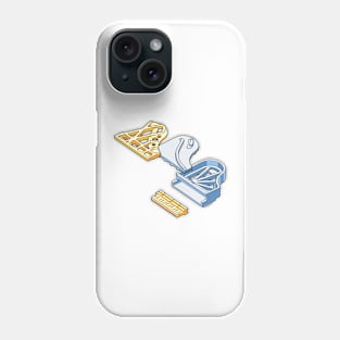 Grand Piano Structure Illustration Phone Case