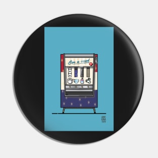 Cor-a-vend Viral Vending Machine Pin