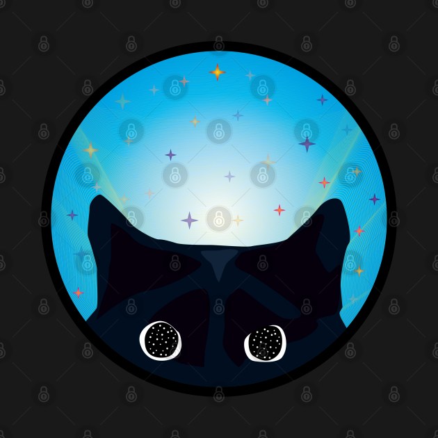 gato viendo las estrellas by TheSk