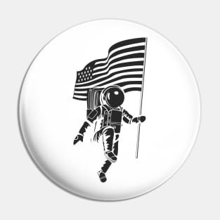 Moonwalk with flag Pin