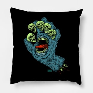 Shouting Skullfingers Pillow