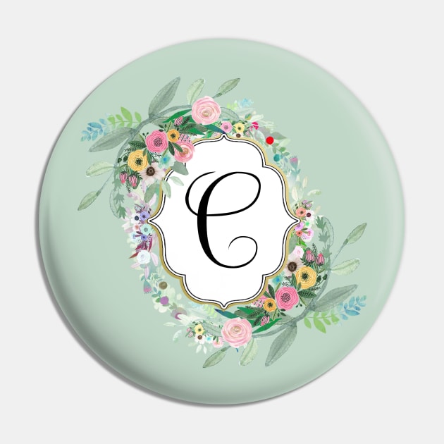 Monogram C Pin by GreenNest