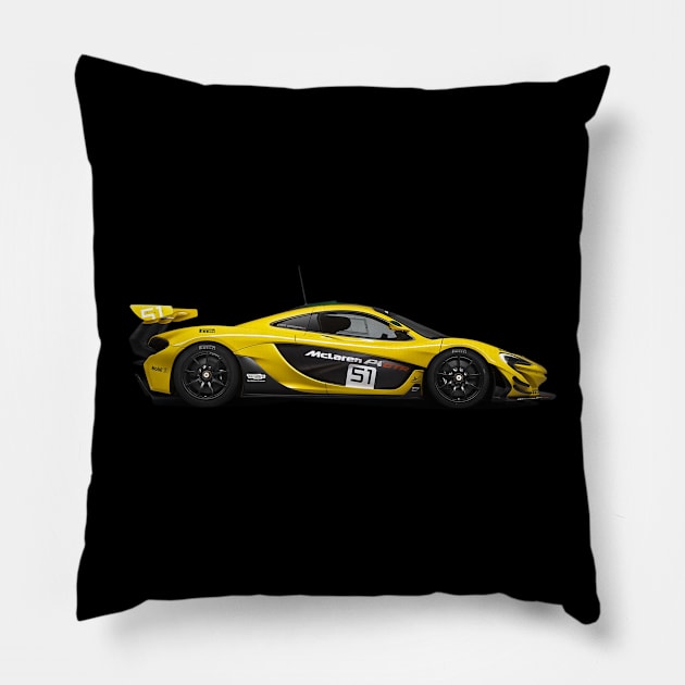 Mclaren P1 GTR 2015 Pillow by jayaadiprastya