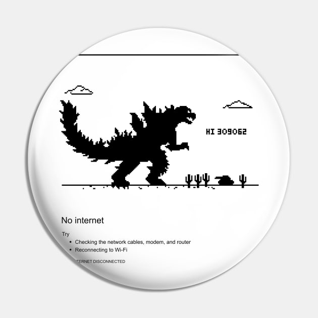 Godzilla Game Pin by polkadothero