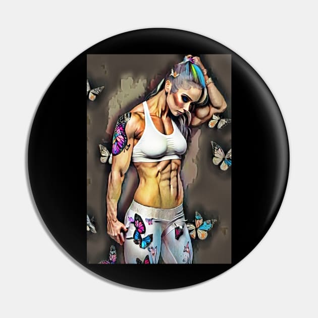 Female Bodybuilder butterflies Pin by PersianFMts